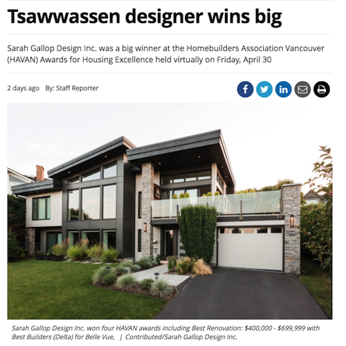 Delta Optimist - Tsawwassen Designer Wins Big!